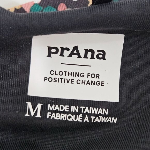 PrAna Jewel Lake Dress Sz Medium Floral Green Knit Athleisure - Picture 8 of 11